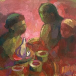 Miracle at Cana, Original Oil Painting